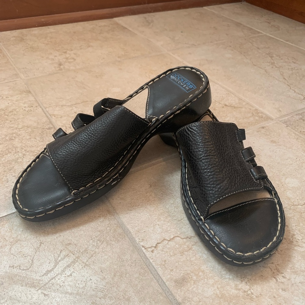 Dockers Beth Leather Sandals, Size 10